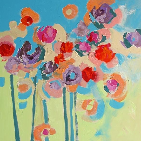 Abstract Art Paintings Flowers