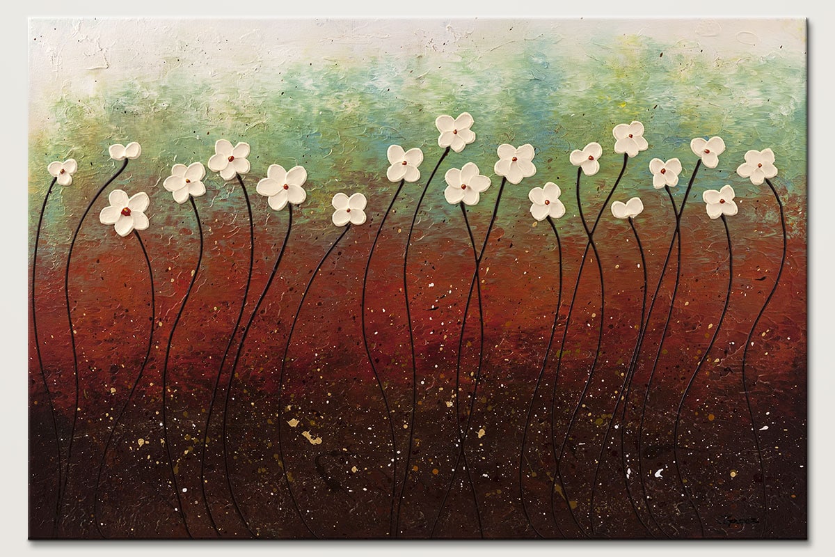 Abstract Art Paintings Flowers