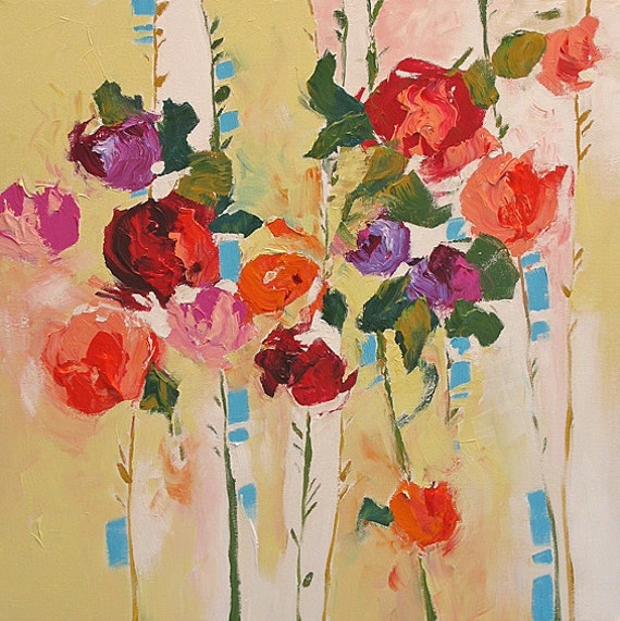 Abstract Art Paintings Flowers