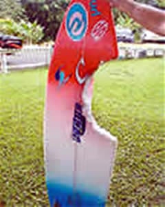 Bethany Hamilton Shark Attack Board