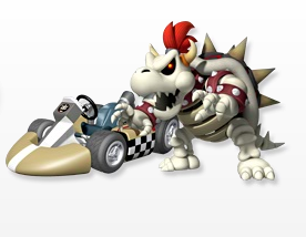 Dry Bowser Mario Kart