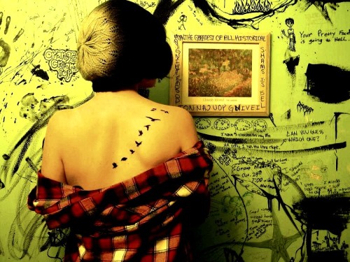 Flying Bird Silhouette Tattoo