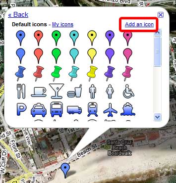 Google Map Icon Size