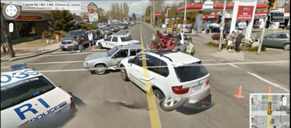 Google Maps Car Crash
