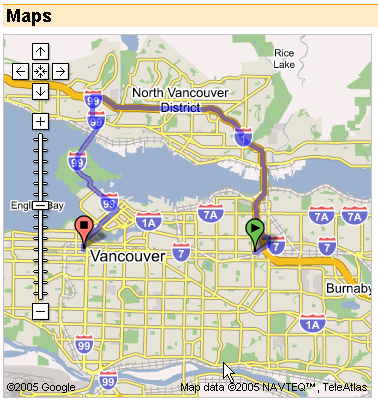 Google Maps Car Directions