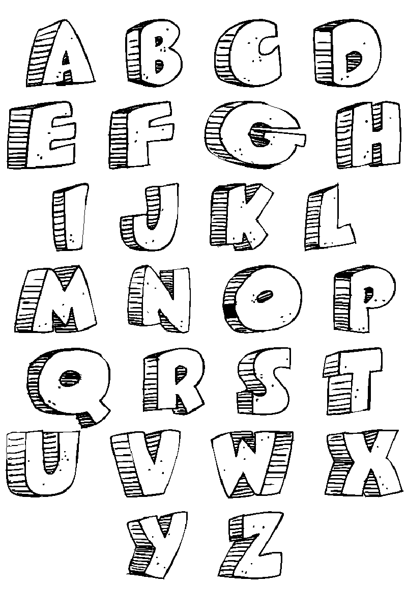 Graffiti Alphabet Bubble