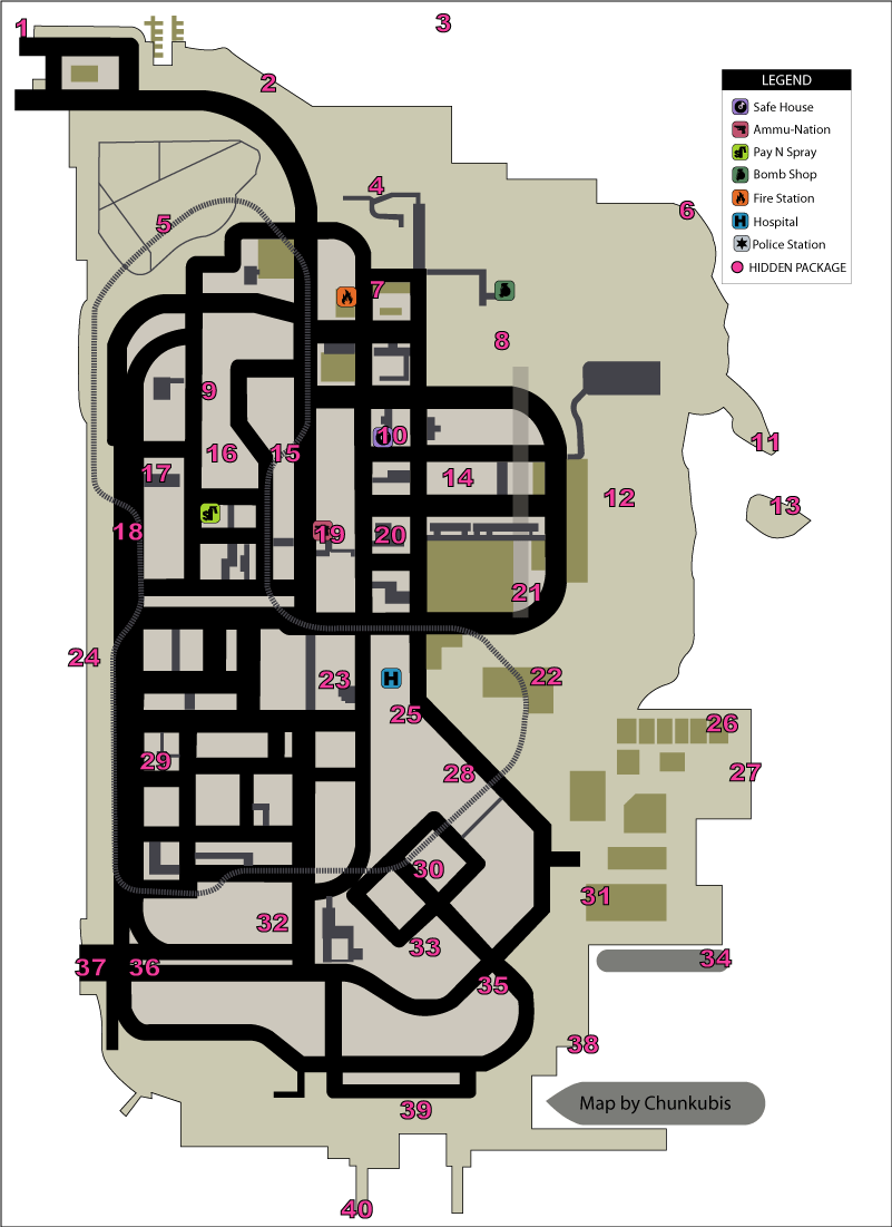 Grand Theft Auto Liberty City Stories Hidden Packages