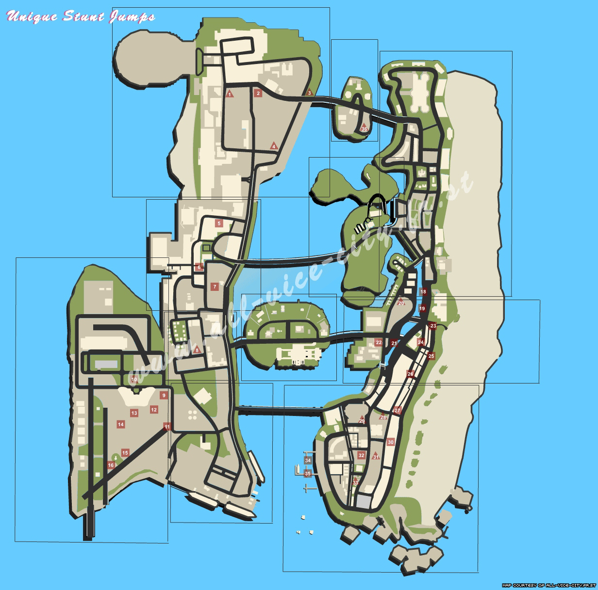 Grand Theft Auto Liberty City Stories Hidden Packages Map Psp