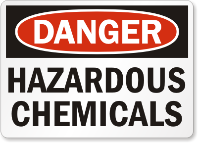 Hazardous Chemicals Sign