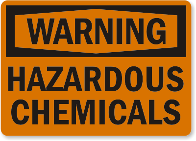 Hazardous Chemicals Sign