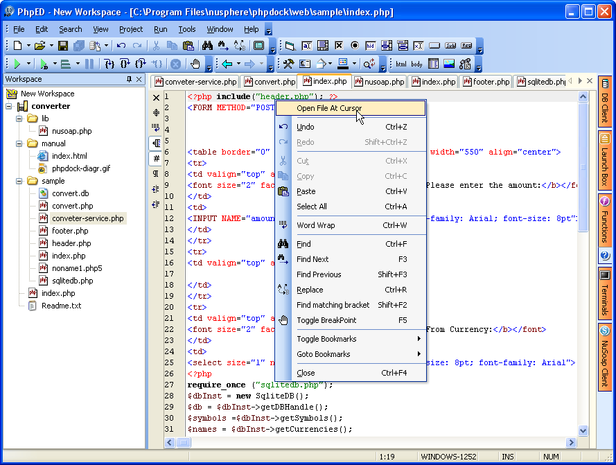 Index.php File