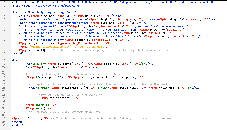 Index.php Wordpress