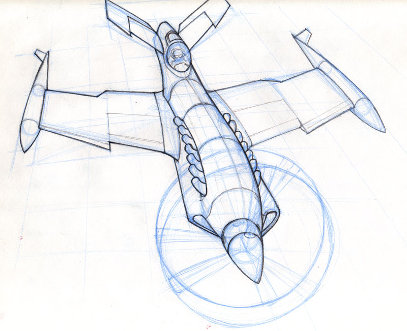 Jet Plane Sketch