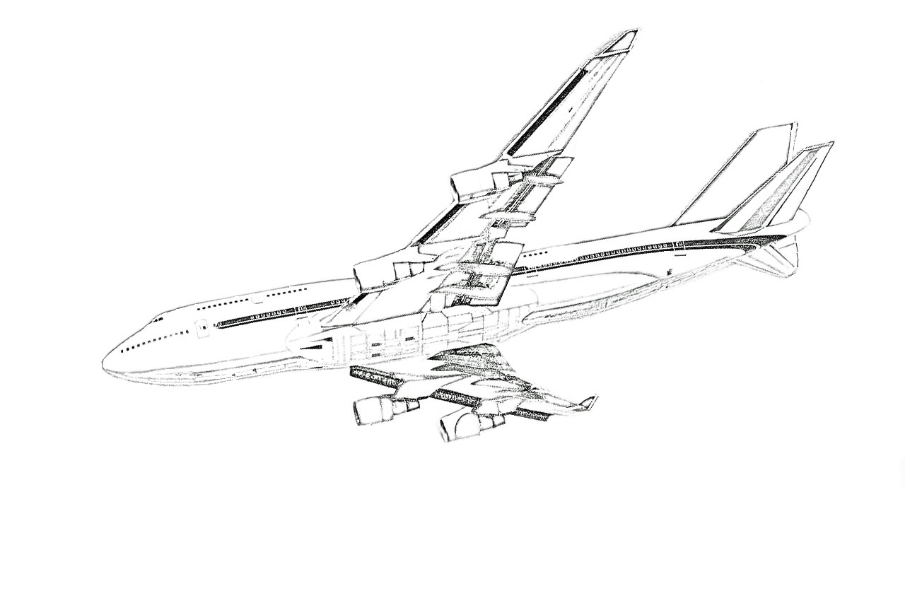 Jet Plane Sketch