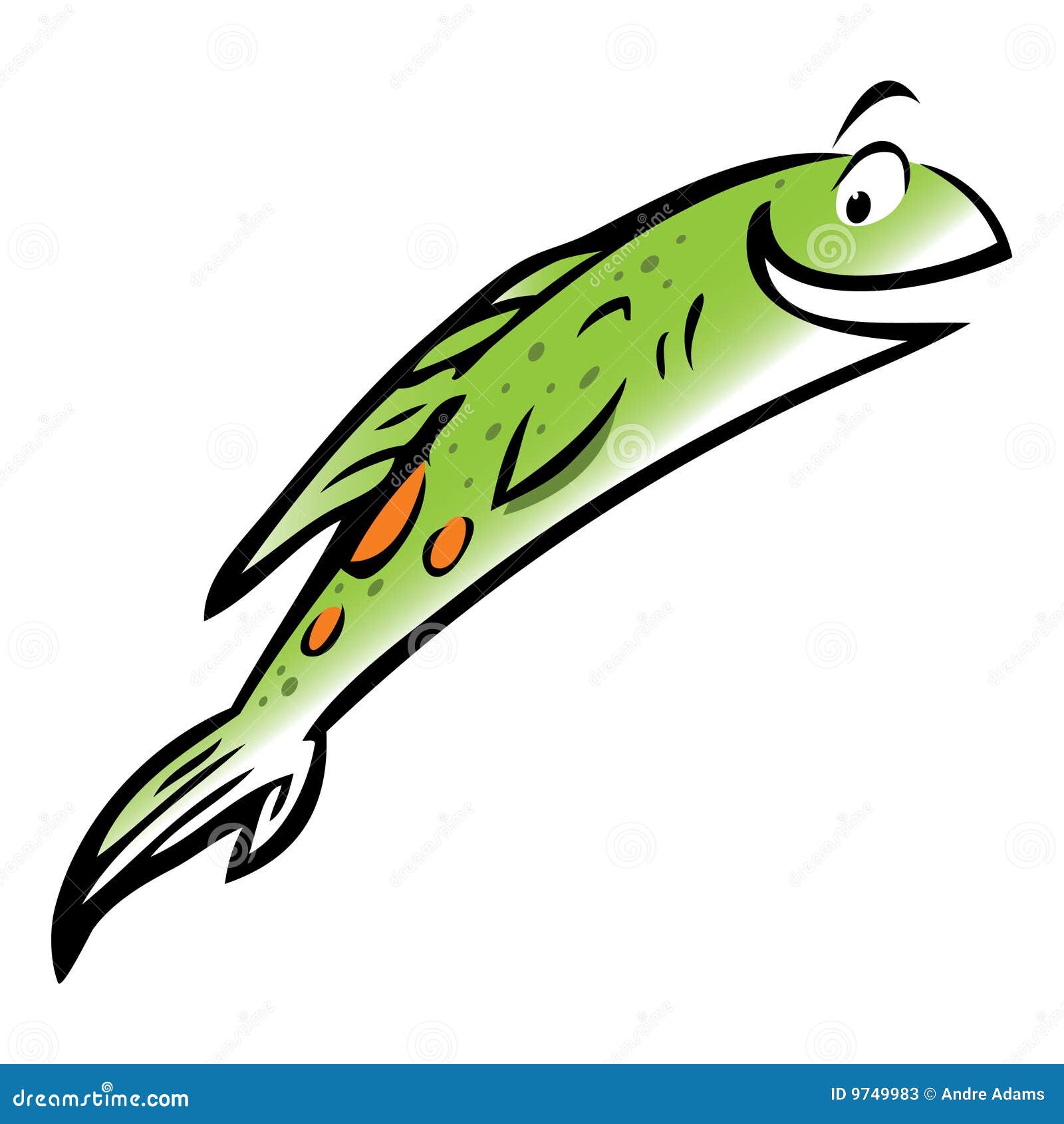Jumping Salmon Clip Art
