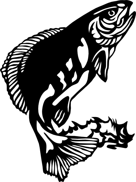 Jumping Salmon Clip Art