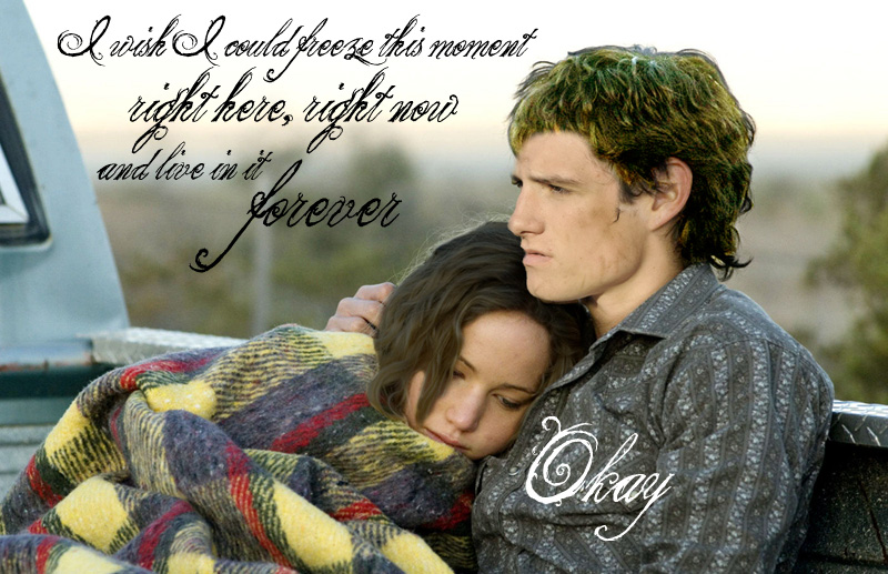 Peeta And Katniss Kissing In The Cave