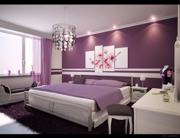 Purple And Green Bedroom Decor