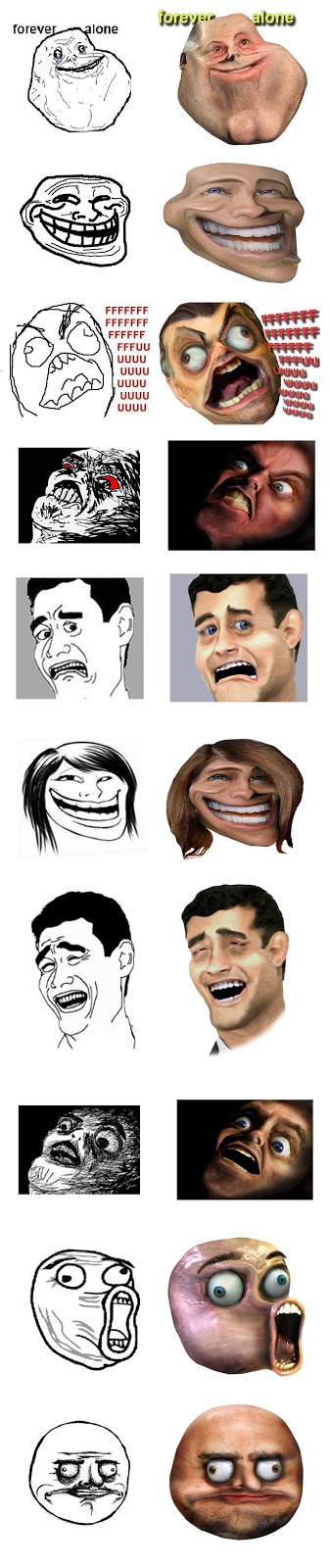 Rage Comics Faces