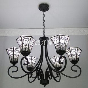 White Baroque Chandelier