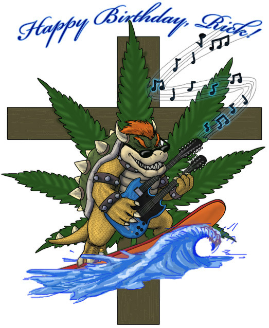 Bowser Tattoo Happy Birthday Rick