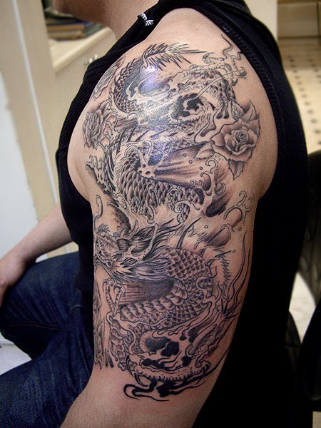 Chinese Dragon Tattoo Arm