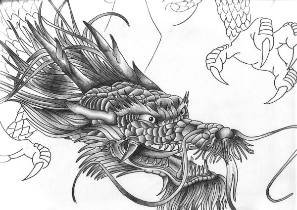 Chinese Dragon Tattoo Arm