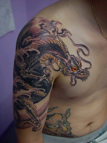 Chinese Dragon Tattoo Arm