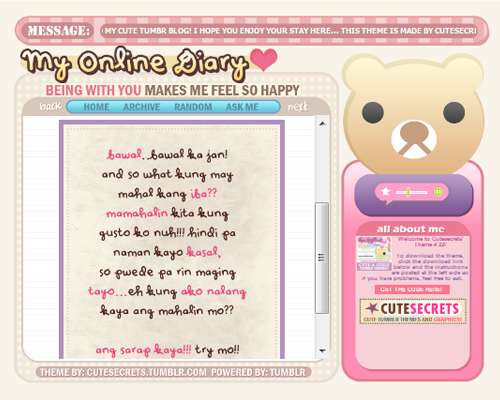 Cute Tumblr Layouts