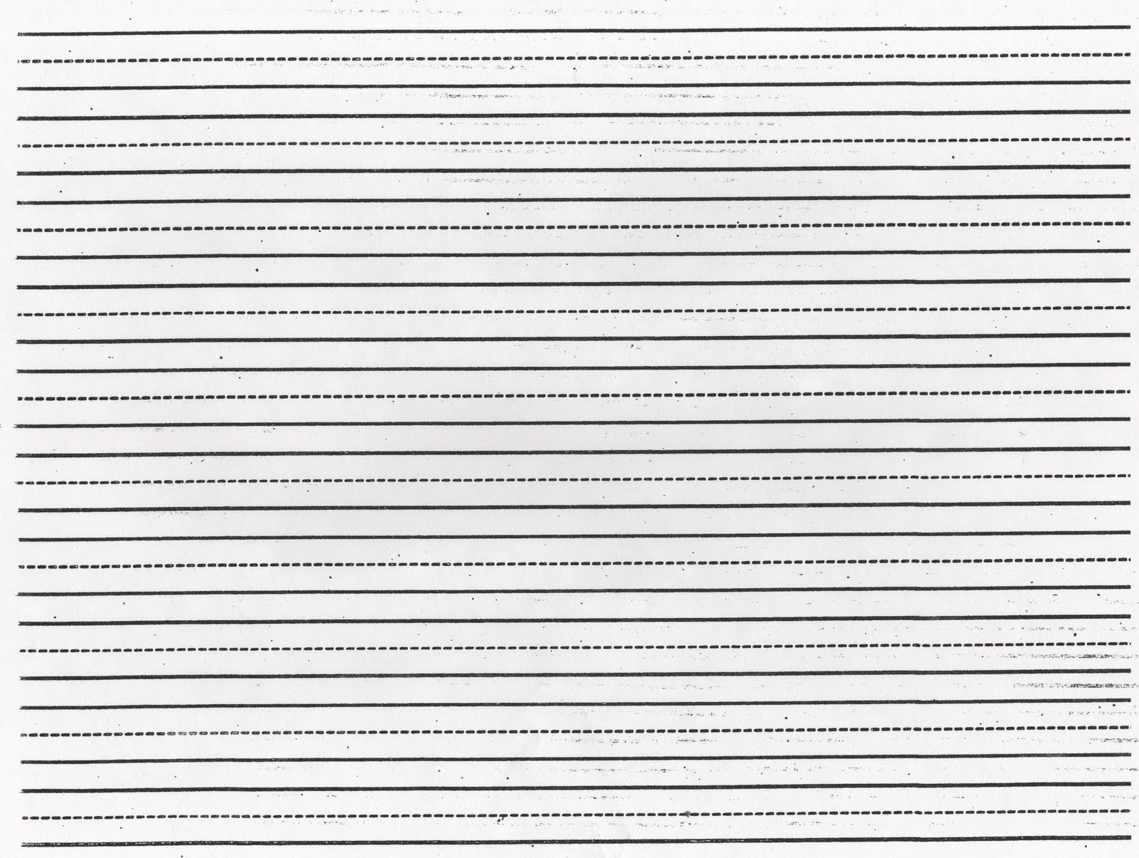 Dotted Line Paper Template