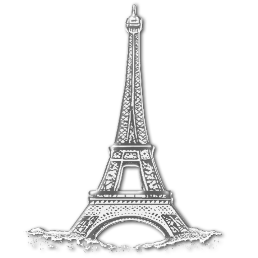 Eiffel Tower Black And White Clipart