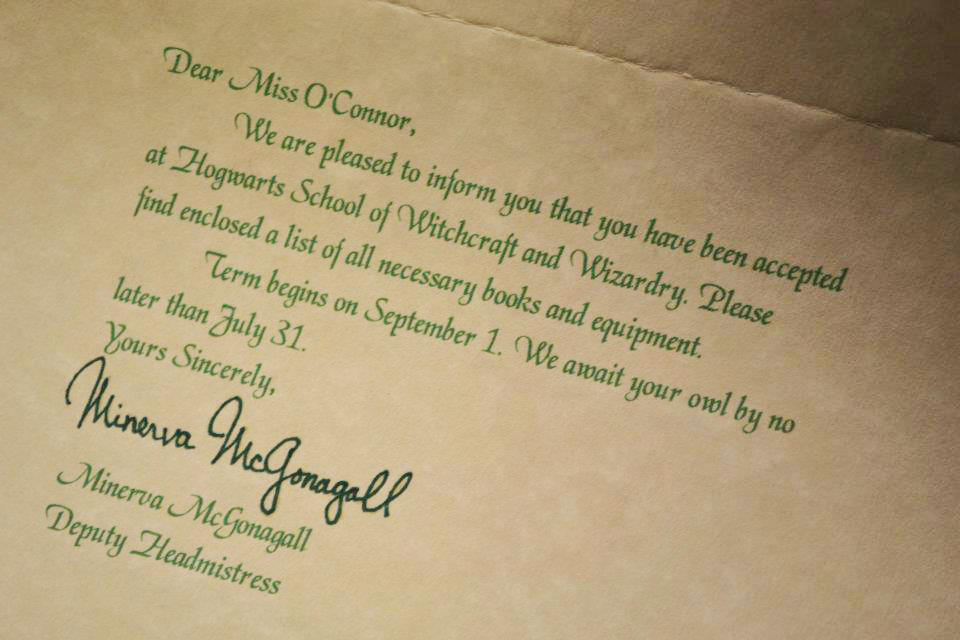 Hogwarts Acceptance Letter Template Free