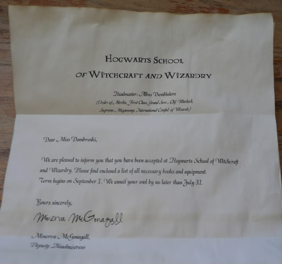 Hogwarts Acceptance Letter Template Free Printable