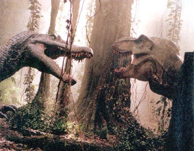 Jurassic Park 3 Spinosaurus Vs Tyrannosaurus