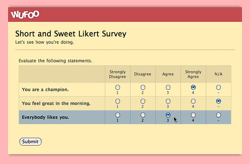 Likert Scale Template Examples