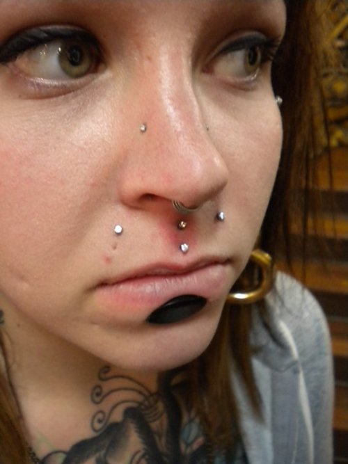 Philtrum Pierced