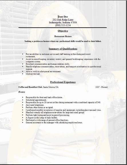 Sample Resume Format Philippines