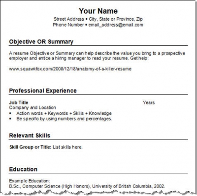 Sample Resume Format Philippines