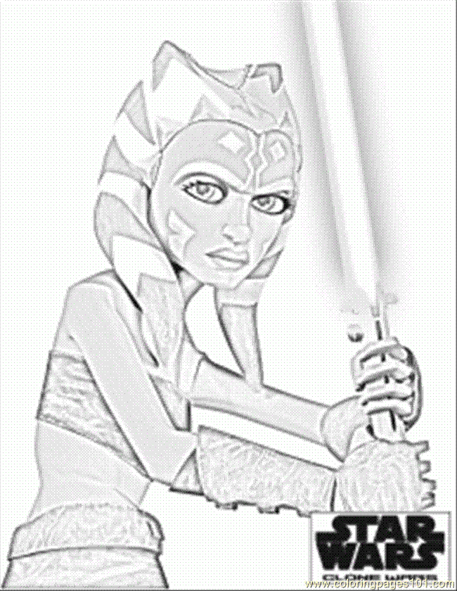 Star Wars The Clone Wars Coloring Pages Printable