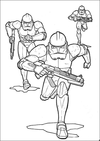 Star Wars The Clone Wars Coloring Pages Printable