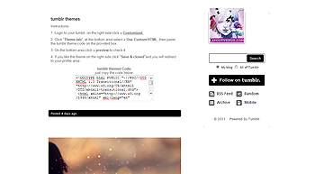 Tumblr Layouts Free